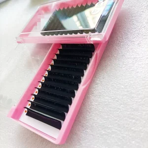 Colorful Brown Classic Extensions D Curl Easy Fan Volume Mix 8-15MM Faux Mink Handmade Korean PBT Natural Soft Eye Lashes