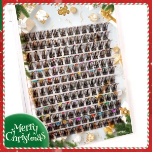 Colorful Cluster DIY Segment Lashes Private Label