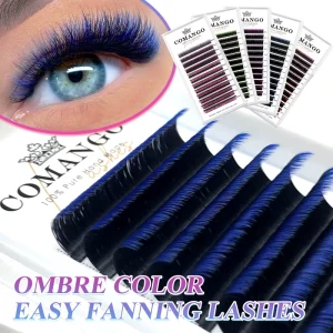Colorful Synthetic Hair Cruelty Free Handmade Easy to Fan Lash Supply Custom Logo Eyelash Extensions