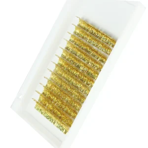 Colorful Tinsel Lashes Collection Private Logo Matte Handmade Metallic Lashes Natural Long Soft Eyelash Extensions