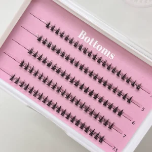 Comfort DIY Bottom Lashes Private Label Natural Style Cluster Bottom Lashes Tray