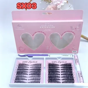 Comfortable Faux Mink Segmented Lashes Cluster Lashes Long Lasting Beauty Look Cluster Lashes