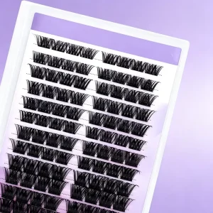 Comfortable Hand tied Natural Cat Eye 8 18mm Individual Cluster Lashes for Wedding Guests and Soft Daily Glam Looks