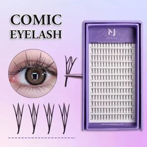 Comic Spire Anime Lash Extensions C/D Curls Matte Black 0.07MM Spike False Eyelashes