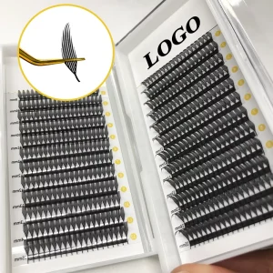 Comic Spire Anime Premade Fans Handmade Manga Eyelash Extensions C D Curl Matte Feather Premade Lashes