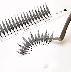 Comic Spire Anime Premade Fans Handmade Natural Lightweight Manga Eyelash Extensions CC DD Curl Matte DIY Eyelashes Tray Easy