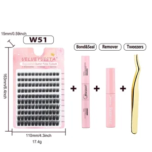 Cosplay DIY Cluster Eyelash Extreme Length Individual Lashes 6 16mm Anime Character Costume Special Effect