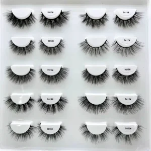 Cotton Band 3D Faux Mink Eyelashes 15-25mm Natural Soft for Full Strip Lashes Private Label Vendor
