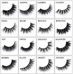 Create Your Own Brand 25mm 3D Faux Mink Eyelash Strip Vendors 100% Handmade Fluffy Siberian Mink Eyelashes
