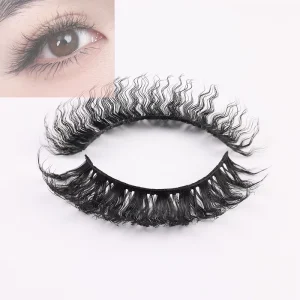 Create Your Own Brand Unique New Fluffy Wool C D Curly Lashes Natural Faux Mink Baby Wavy Curl Eyelashes Extension
