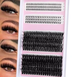 Cross Border Self Grafting DIY Reusable Eyelashes Kits Fluffy Segmented Large Capacity False Eyelashes 30P 100P