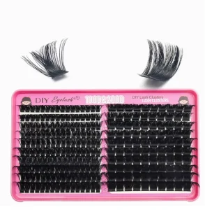 Cross-Border Semi-Hand Made False Eyelashes Fairy Hair Lower Lashes DIY European American Segmented Gradient