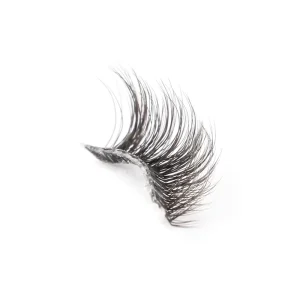 Cross Thick Eye Tail Lengthening Half Strip Eyelashes Natural Extension Clear Band Faux Mink Lashes Natural Soft Private Label