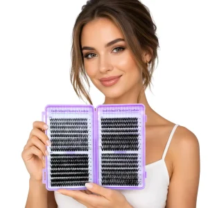 Cross border Explosions 30D 40D 50D 640 Cluster Eyelash Book Large Capacity DIY Semi Hand Made Cluster Eyelash Set