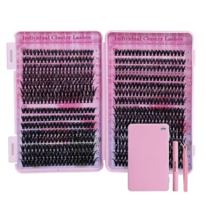 Cross-border Eyelash Book Set 40p Foreign Trade DIY Segmented Synthetic Hair Thick Extended logo Customized False Eyelash
