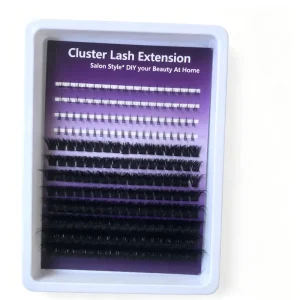 Cross border Hot Melt Lash Clusters 150D Thick D Curl Segmented DIY Lashes Factory Bulk Private OEM