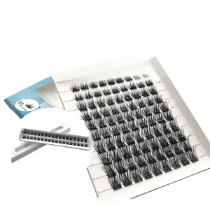 Cross-border Segment Eyelashes Thick Long Single Clusters Synthetic Fiber Semi-Hand Made Self-Application Soft NaturalThe