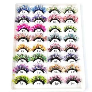Cruelty Free 3D Silk Eyelashes Full Strip Thick Natural 3D Faux Mink False Eyelashes Real Mink