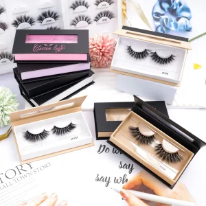 Cruelty Free Faux Mink Fluffy Eyelash Faux Mink Eyelashes Natural 16mm 3d False Eyelashes