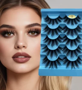 Cruelty Free Handmade Eyelashes Full Strip Eyelashes Length Vendor Box Model 3D Lashes