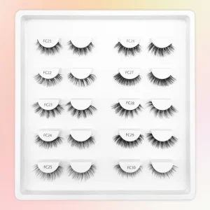 Cruelty Free Handmade Plant Fiber Degradable Eco Friendly Eyelashes Natural Half Lashes Short Wispy Full Strip Eyelashes