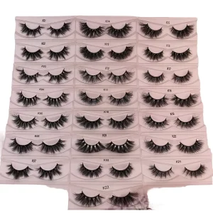 Cruelty Free Handmade Real Mink Lashes 15mm 20mm 22mm 3D 5D Eyelashes Vendor
