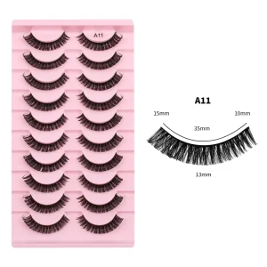 Cruelty Free Lashes Wet Wispy Eyelash 15mm 18mm Spike Russian Volume Fluffy Faux Mink Lashes Vendor