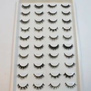 Cruelty Free Mink Lashes Vendor Private Label 20mm Natural Real Mink Strip Lashes 10mm Eyelashes