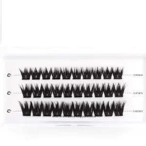 Cruelty Free Self Adhesive Lash Clusters Vendor Lightweight Pre Glued Cluster Lashes OEM Factory Low MOQ Available