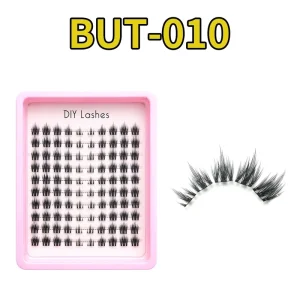 Cruelty Free Super Natural Thin Band Lashes Cluster Handmade Vegan Eyelashes Clusters Premade Diy Eyelash Extension