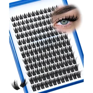 Cruelty Free Vegan Synthetic Reusable DD Curl Natural Volume Daily Wear Easy Apply Self Adhesive Cluster Eyelashes