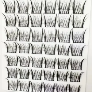 Crystal Lashes Private Label No Glue Self Adhesive Faux Mink DIY Eyelash Extension Individual Natural Eyelashes