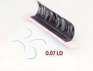 Curl LJ LB LC LD Matte Black Cashmere Lashes 0.05mm 0.07mm Individual Silk Eyelash Extensions Private Label