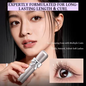 Curling Lash Mascara Waterproof Smudge Free All Day Lift for Flat & Limp Lashes Defined & Voluminous
