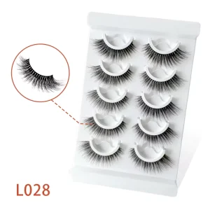 Custom 5/10/10 Pairs Fiber Long Full Strip Eyelashes Natural Style Custom Length Mink Lashes Manufacturer Direct