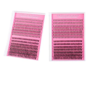 Custom Bond and Sealant Eye Spike Volume Private Label Segment Precut Set Cluster Fan Lash Segments Diy Eyelash Extension Kit