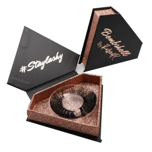 Custom Box Private Logo Handmade Full Strip Eyelashes Fur Material Private Label 3D Mink Natural Black