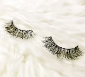 Custom Boxes 5 Set 3 Natural Simple Invisible Band Lashes Half 3D Mink Clear Band Eyelashes