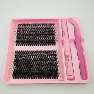 Custom C/D Curl Manga Style Cluster Eyelashes for for Daily Wear