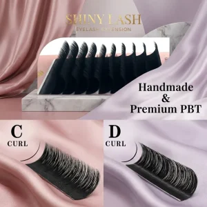 Custom Camellia Eyelash 0.05 0.07 C D Curl Volume Mink Lashes Extensions Easy Fan