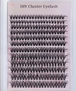 Custom Cluster Lashes Kit Private Label Extension Individual Cluster Lashes Natural Lash Clusters with Box