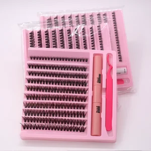 Custom DIY Cluster Lashes Packaging Handmade Cluster Bottom Lashes