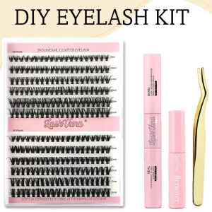 Custom DIY Cluster Segment Lashes 30D 40D C D Curl 8-16mm DIY Lash Extension Kits