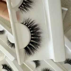Custom Design Private Label Dramatic Fluffy Mink Eyelashes 5d False Strip True Mink Eyelash Vendors