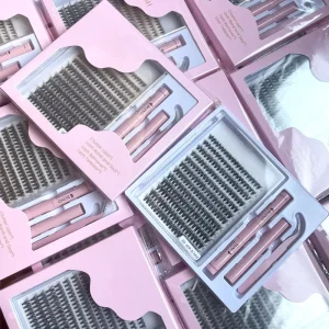 Custom Eyelash Packaging Lash Clusters Diy Lash Extension Kit Eyelashes