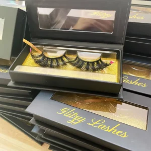 Custom Faux Mink Strip Eyelashes 3D 5D Handmade Private Label High Quality Packaging