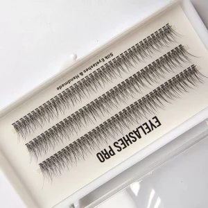 Custom Fishtail Lash Cluster Tray Cluster Eyelash Natural DIY Cluster Lashes