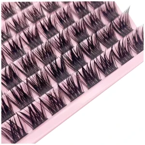 Custom Full Strip Deep-Wave Lashes False Eyelashes with Plastic Cotton Band