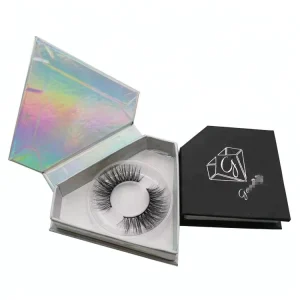 Custom Handmade 100% Natural Mink Fur Full Strip Lashes Cruelty Free Reusable Packaging Boxes for 3D Private Label Eyelashes
