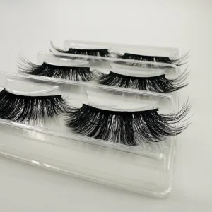 Custom Handmade Ultra-soft Synthetic Hair 10-12mm Full Strip Eyelash Super Fine 3D Natural Lashes